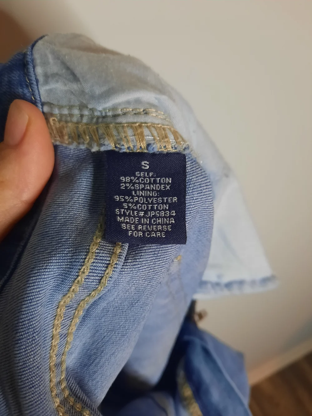 Jealous Tomato Sz Small, High-Waist Blue Flare Jeans, Side Belt, Hippy, Boho - Picture 6 of 7